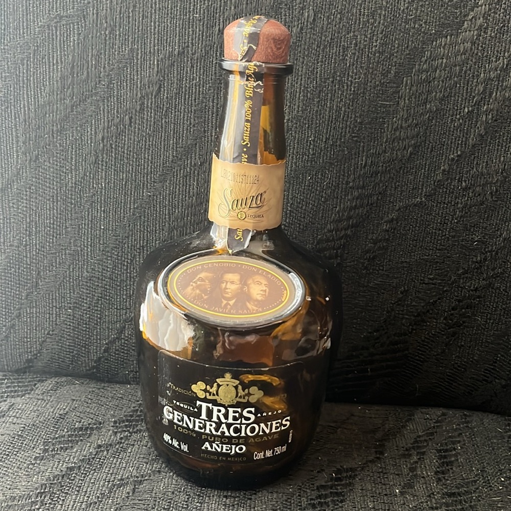 Tres Generaciones Amber Glass Decanter from Mexico